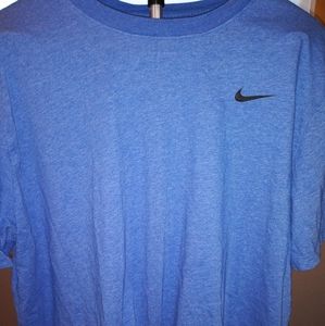 Mens Blue Nike dri fit tee shirt